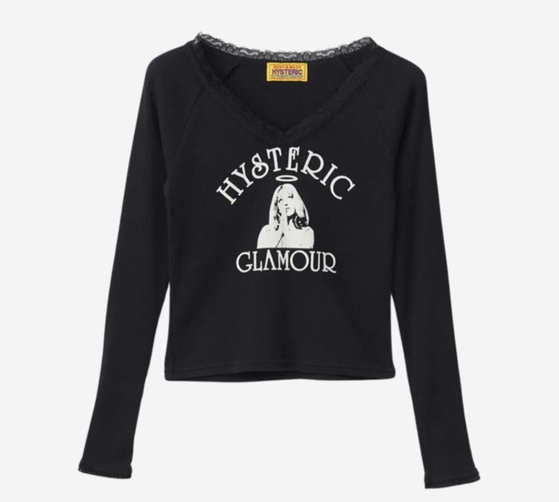 히스테릭글래머 엔젤 숏 롱슬리브 상품이미지1