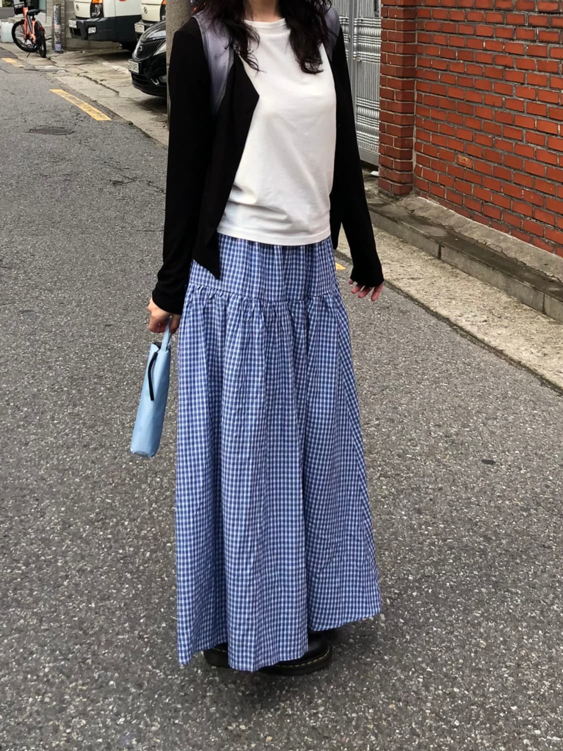 Onid  모어 체크 스커트  상품이미지1