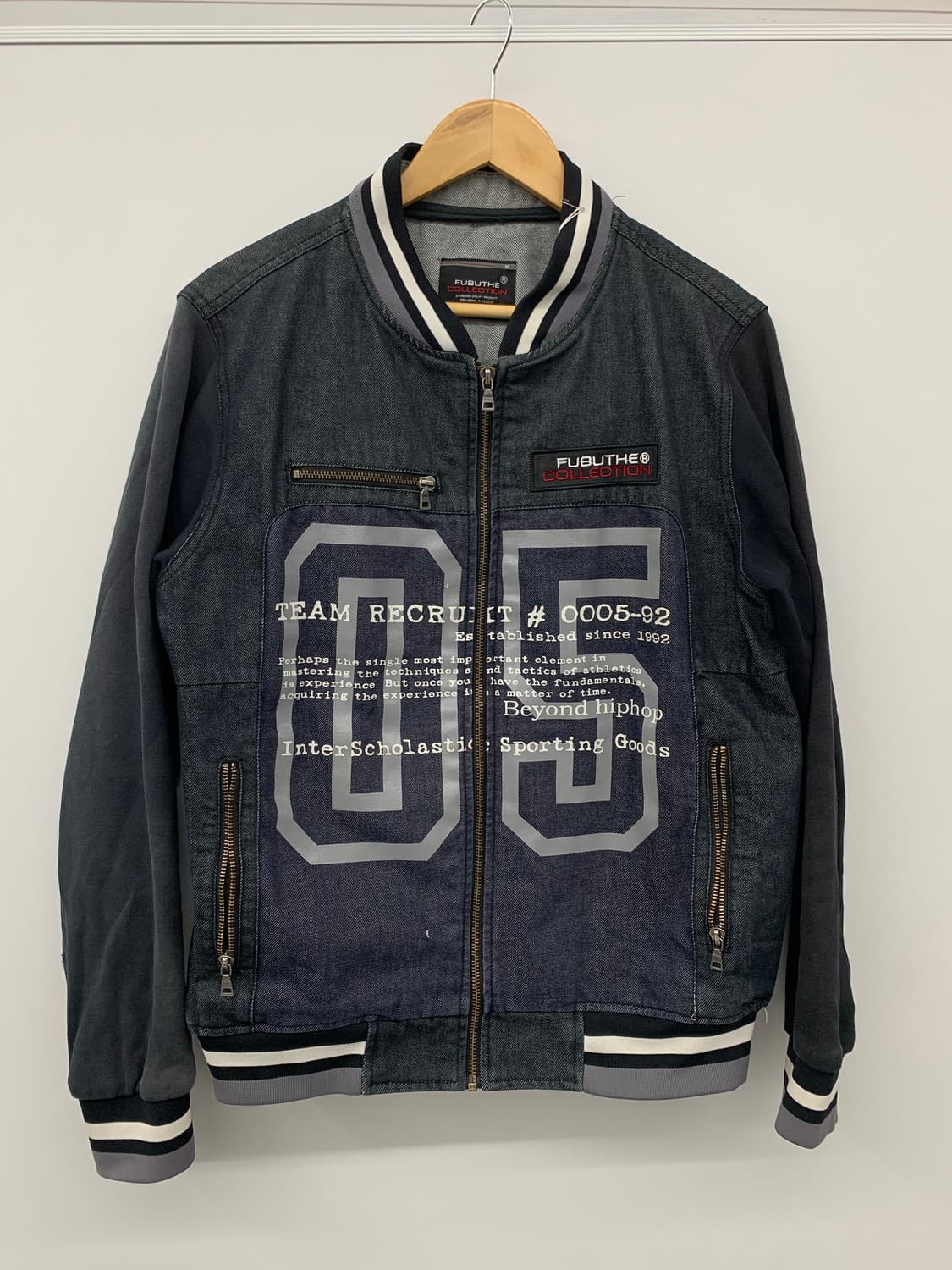 후부 데님 스타디움 집업 상품이미지4