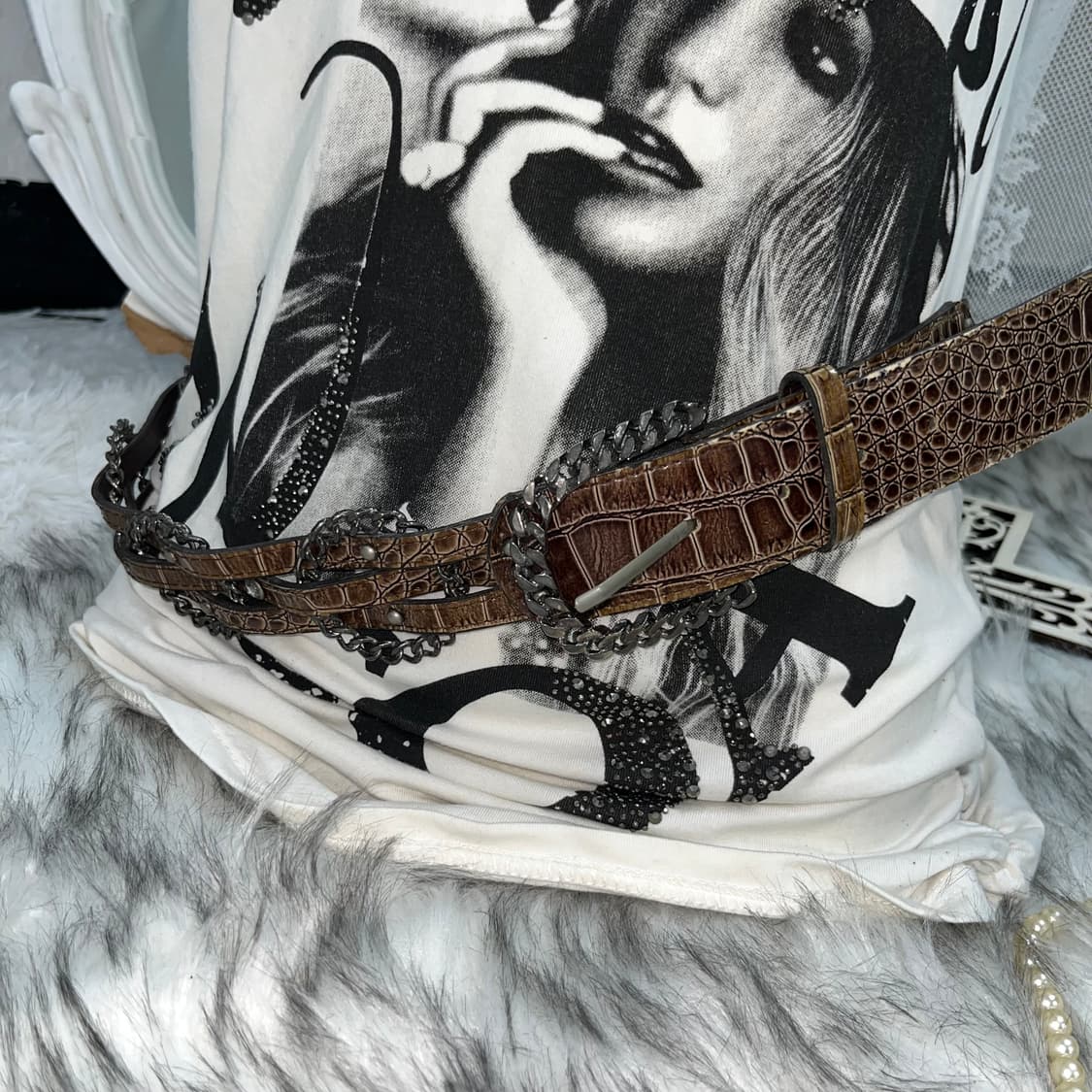 빈티지 브라운 파에톤 링 벨트 상품이미지5