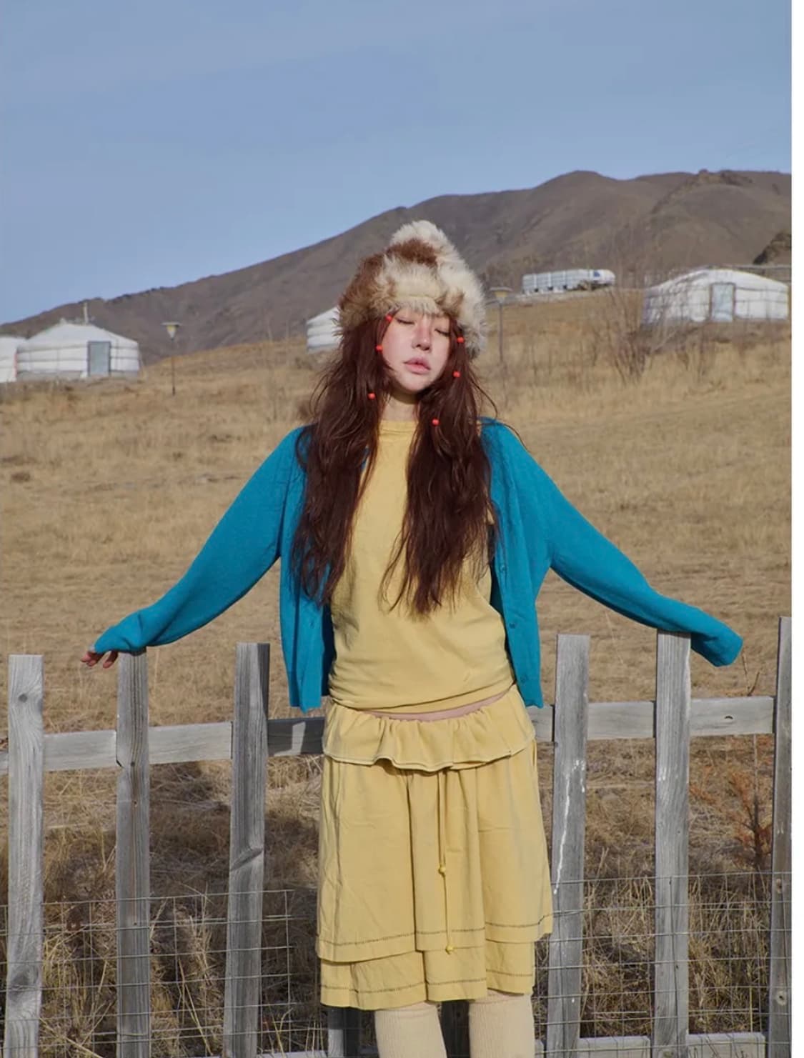 (새거) 프레클 탑+스커트 세트  상품이미지2