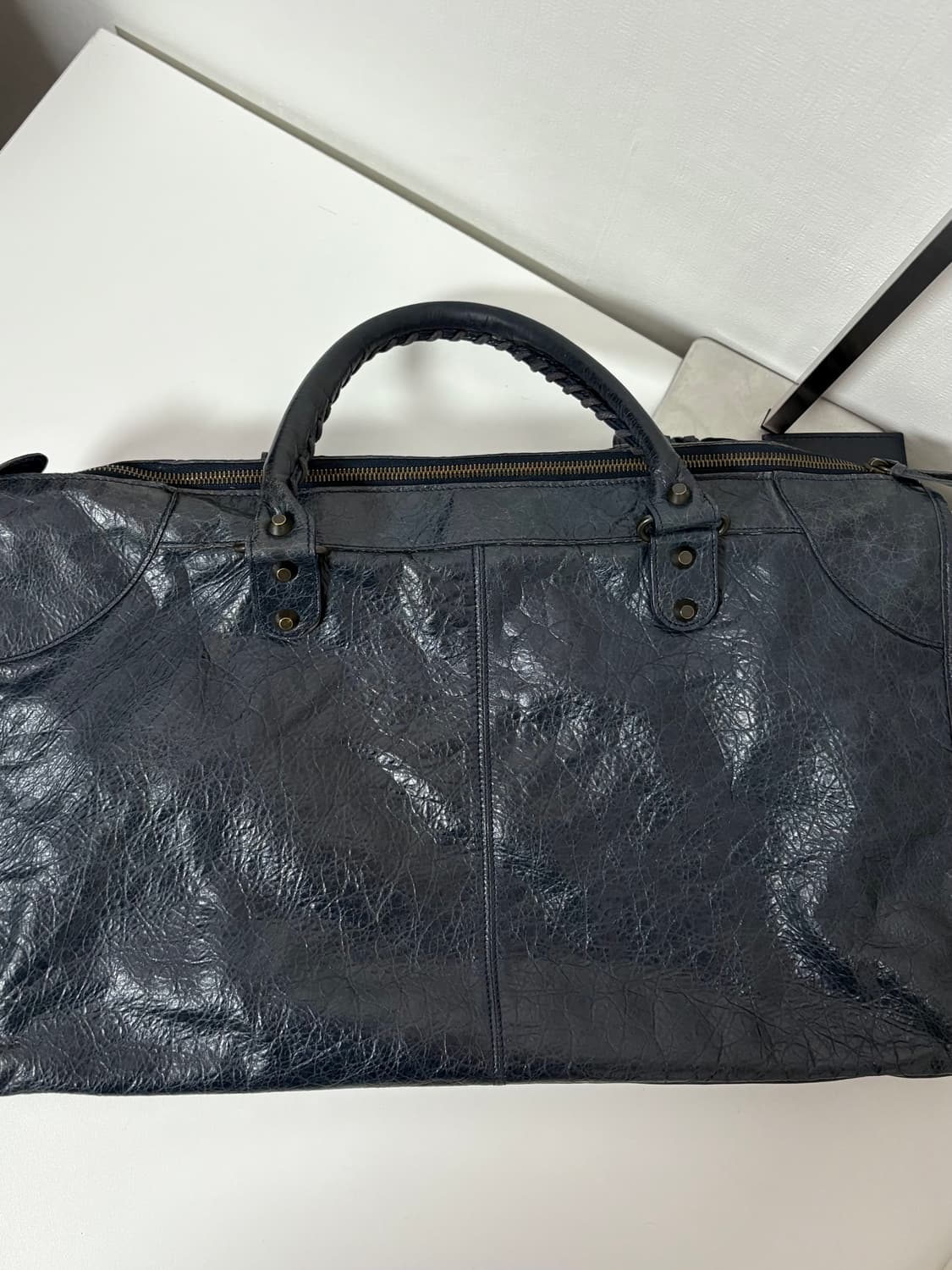 발렌시아가 워크 모터백 다크네이비 상품이미지3