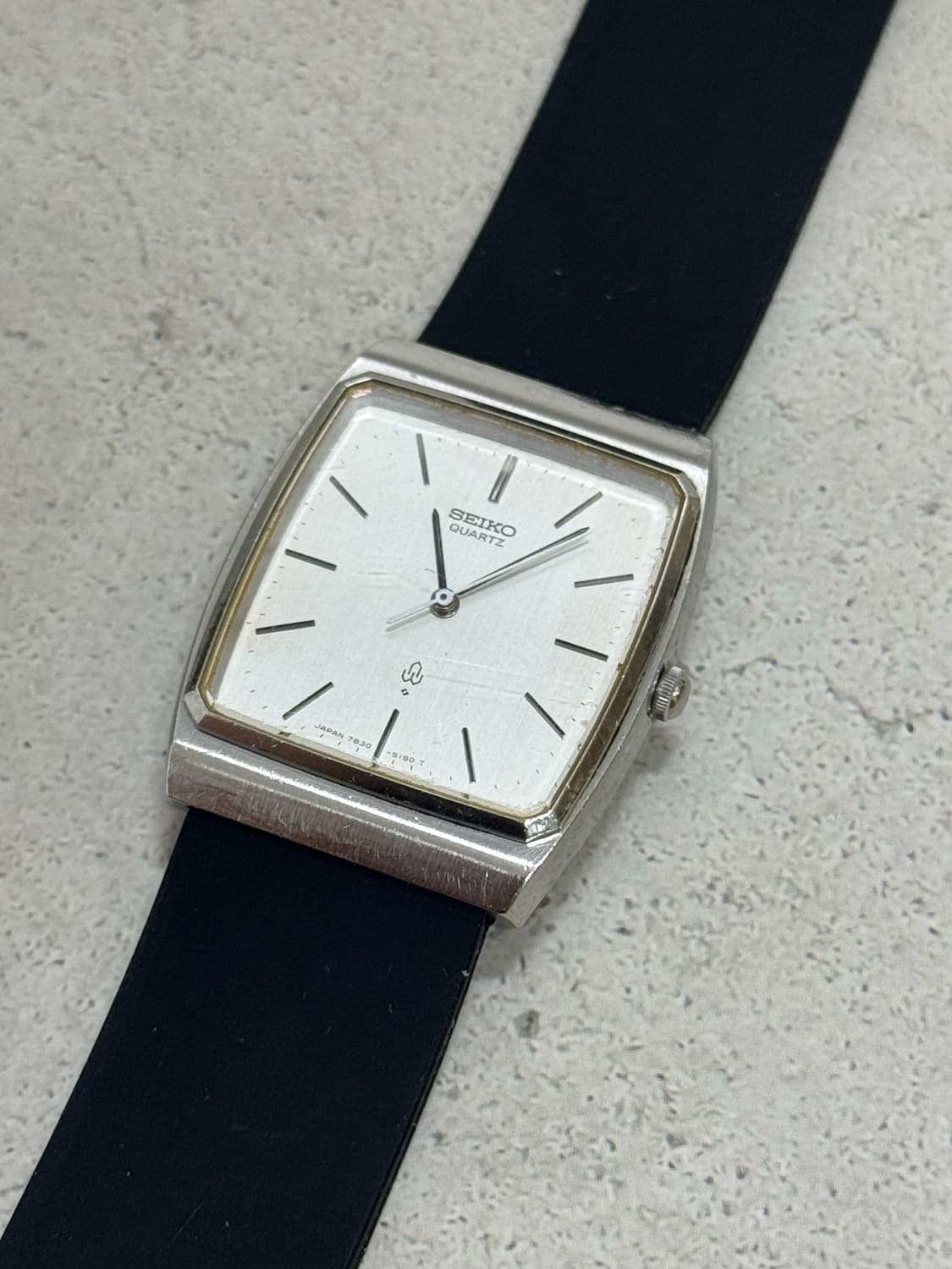 90s 빈티지 세이코 스퀘어 쿼츠 상품이미지2