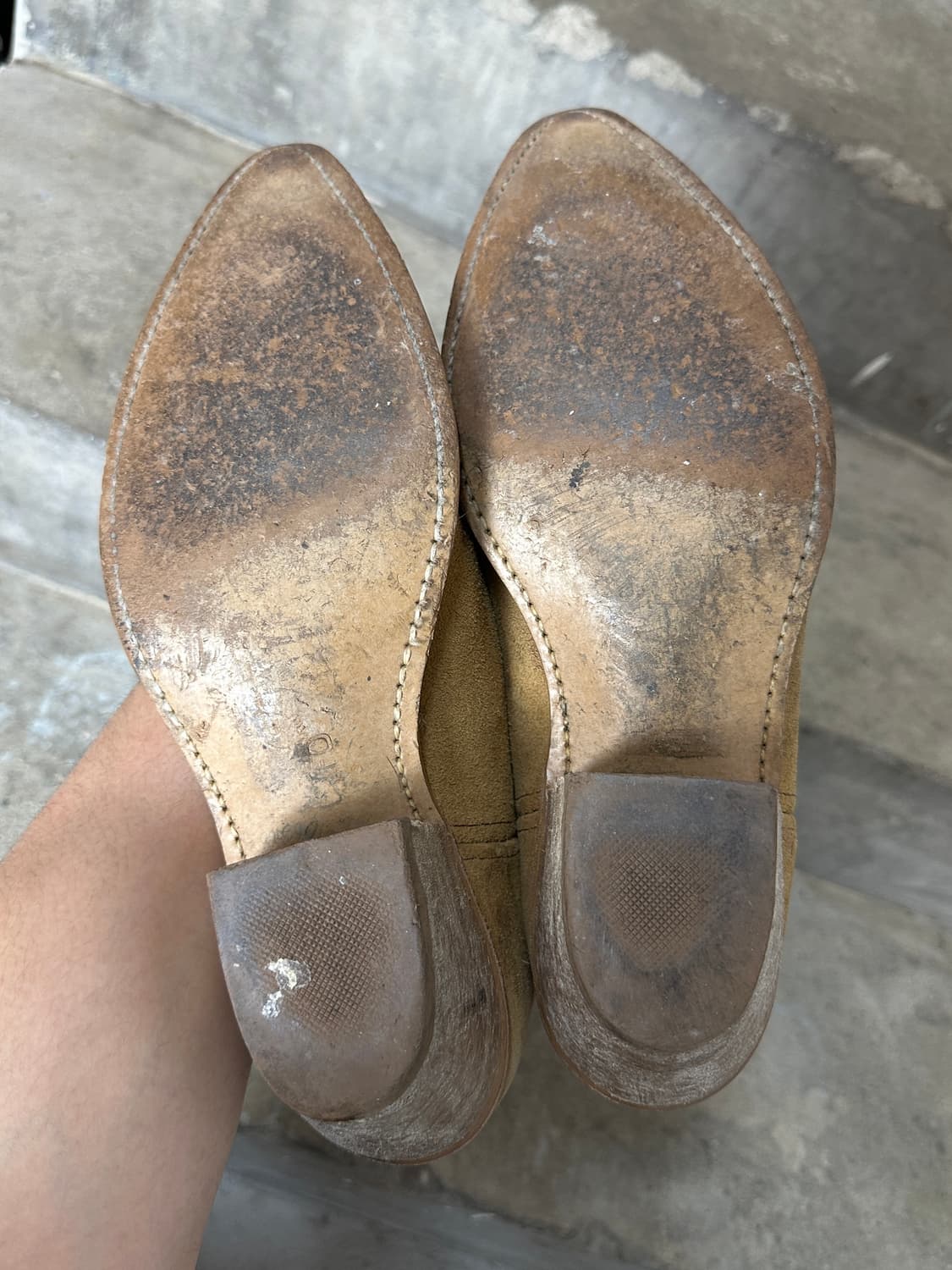 90's USA 아크메 러프아웃 스웨이드 웨스턴 부츠 카우보이 부츠 상품이미지9