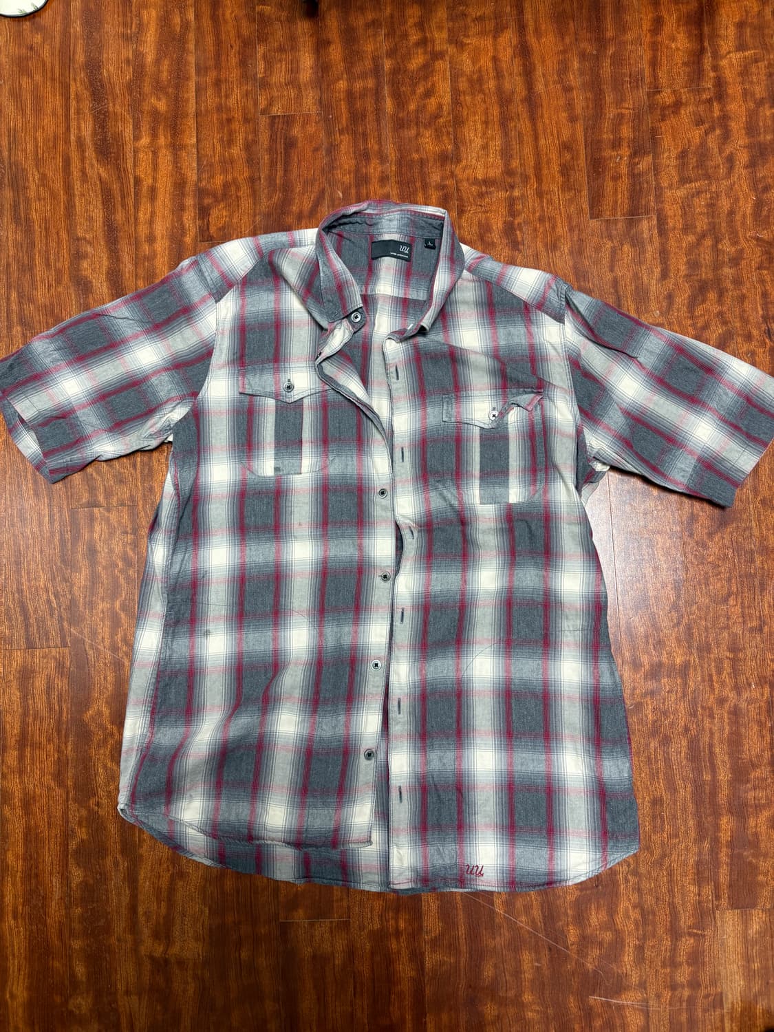 언더커버 유니클로 uu 반팔체크셔츠 상품이미지1