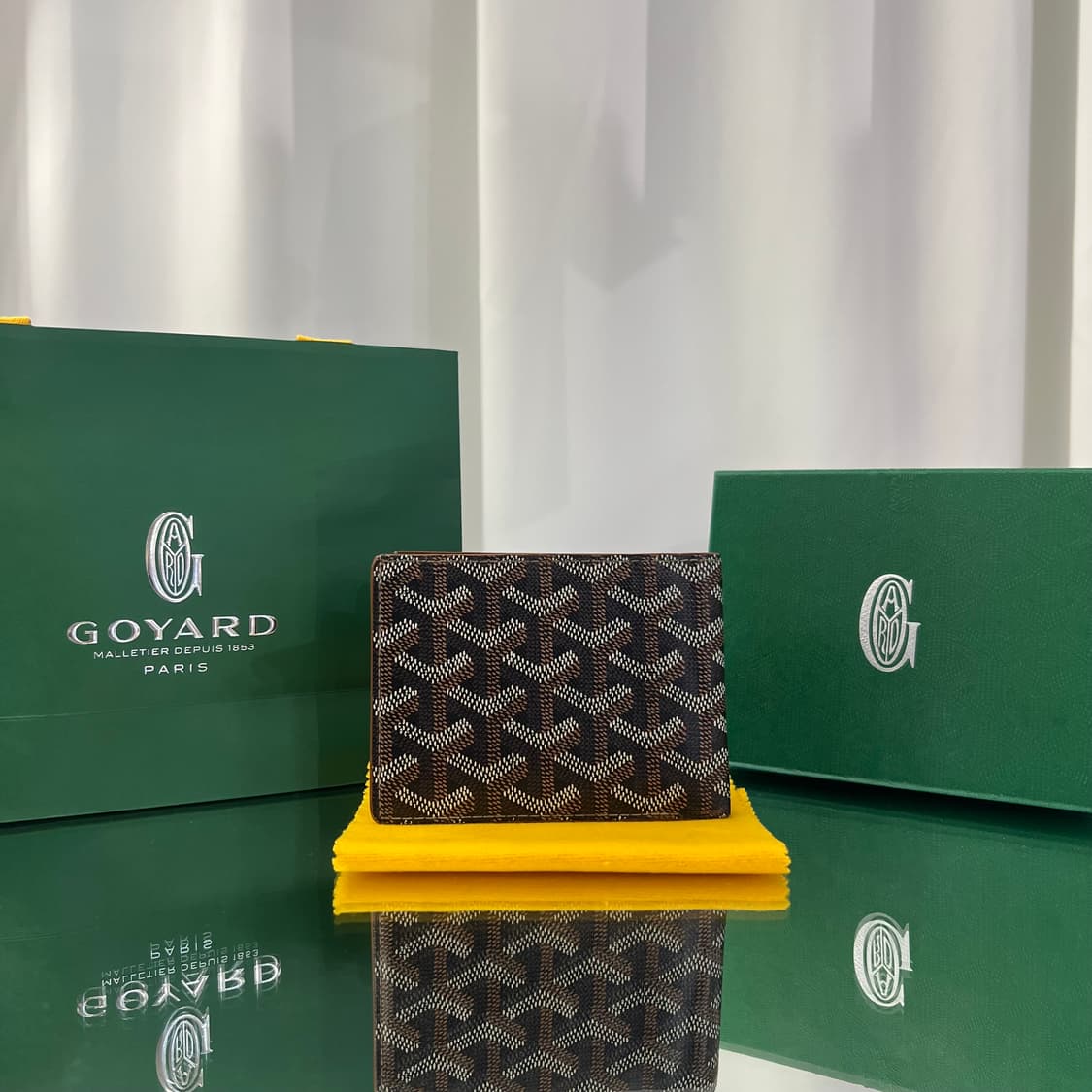 고야드 빅투와르 반지갑 블랙 탄 상품이미지2