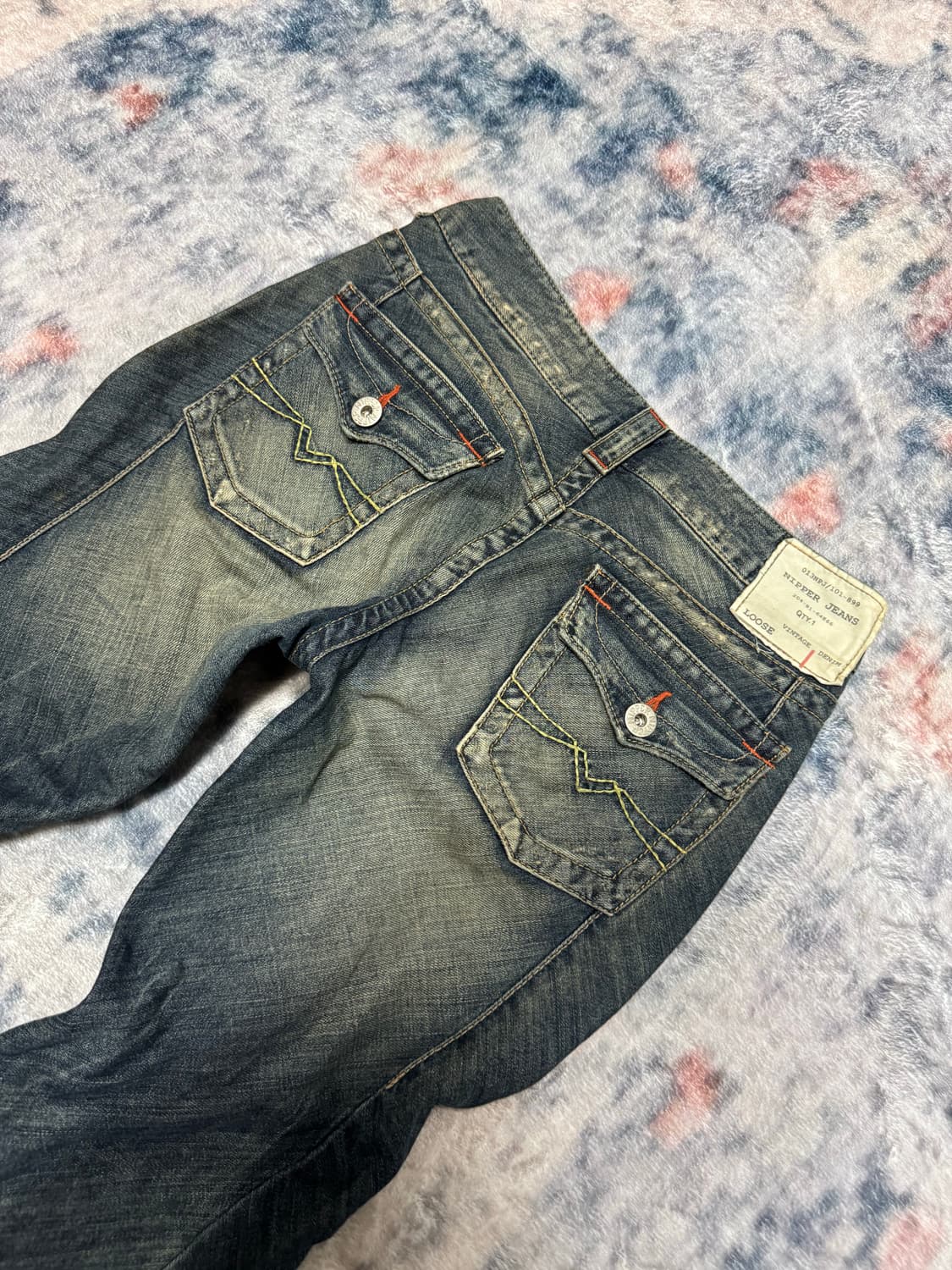 Nipper jeans wide bell bottom washing de 상품이미지8