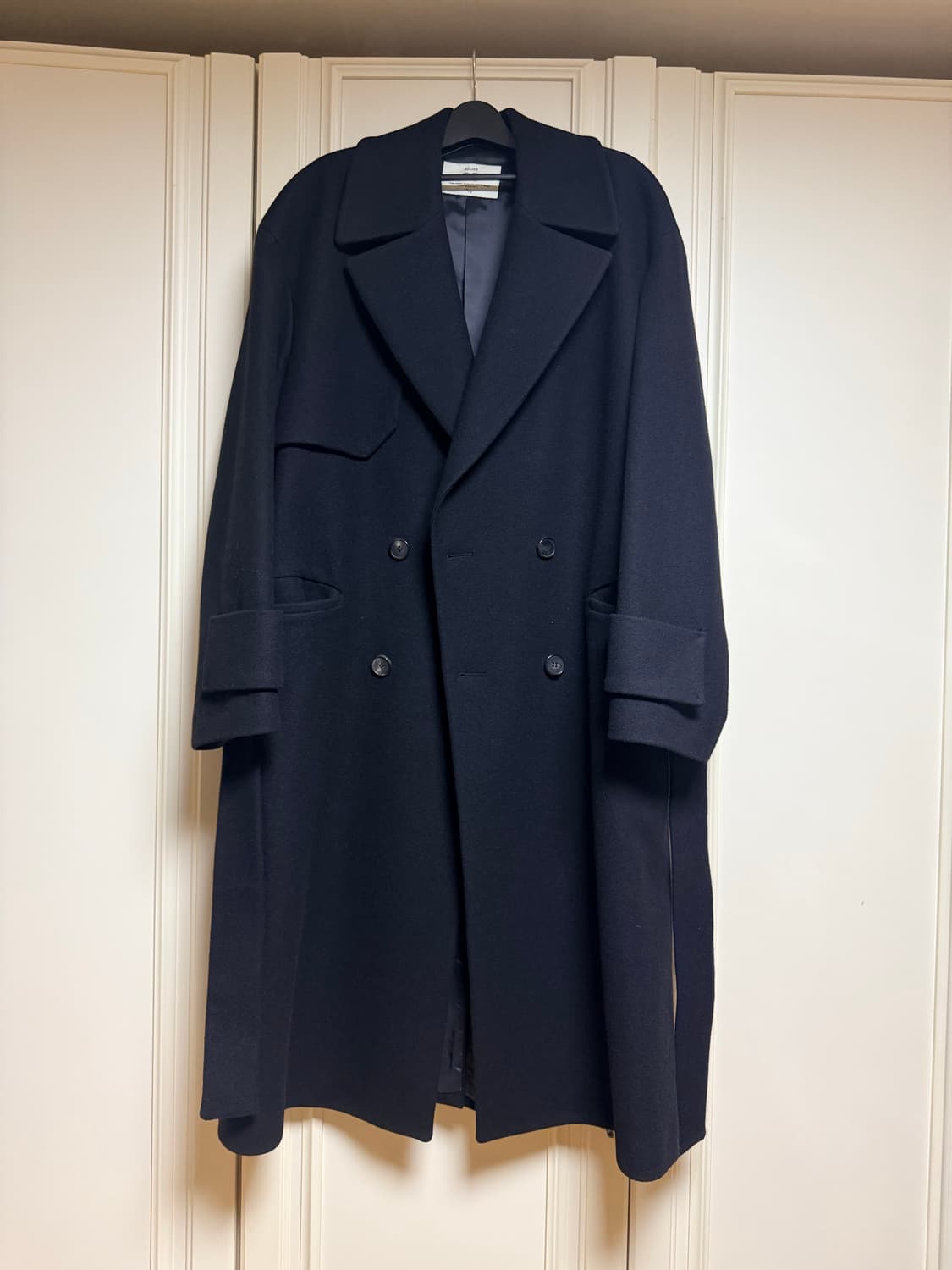 벨리에 울 트렌치 코트 블랙 M 상품이미지1