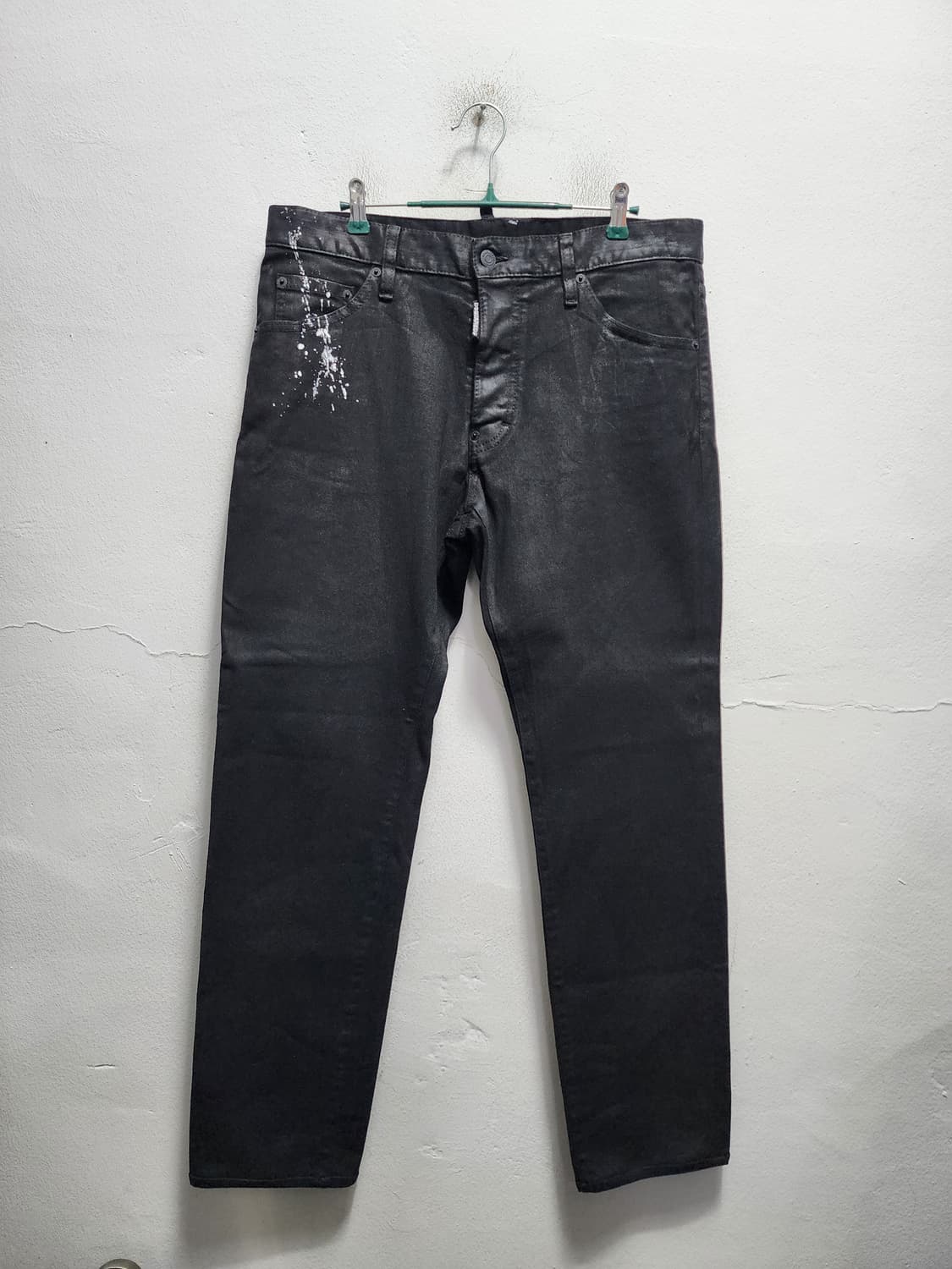 디스퀘어드 아이콘 페인트스팟 블랙 코팅진  상품이미지3