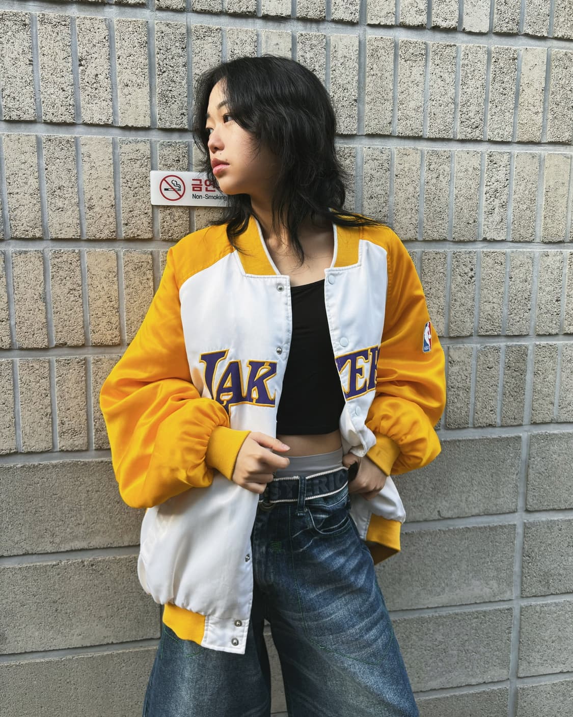 NBA 레이커즈 오버핏 자켓 상품이미지2