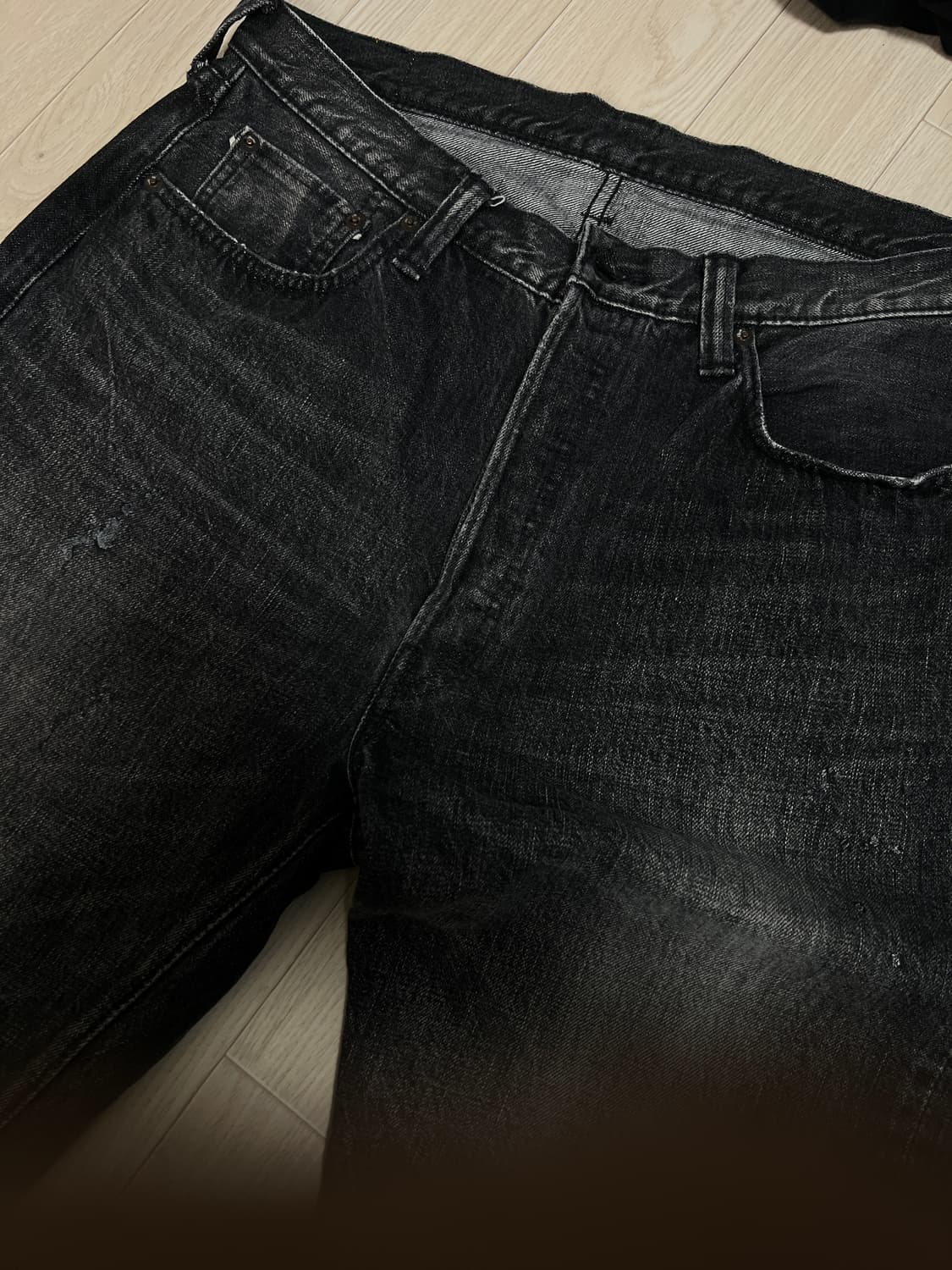 택포32) 풀카운트 0105 다트포드 블랙 32 기장수선 상품이미지2