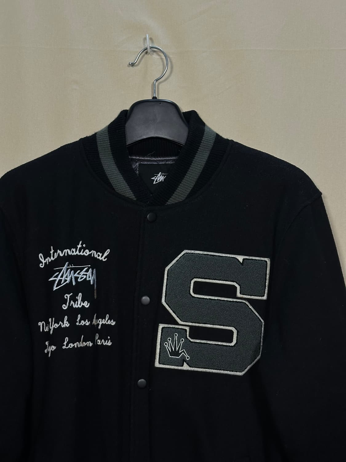 스투시 빅 S로고 레터맨 바시티 자켓 처분  상품이미지2