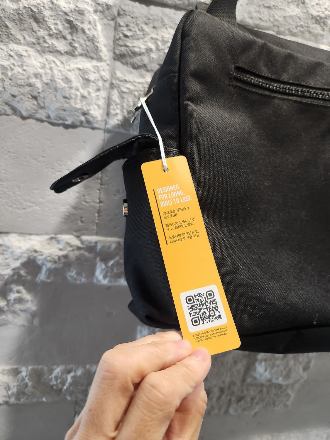 "CORDURA 메신저백 🖤 투명포켓 힙한 가방 (새상품)"
 상품이미지6