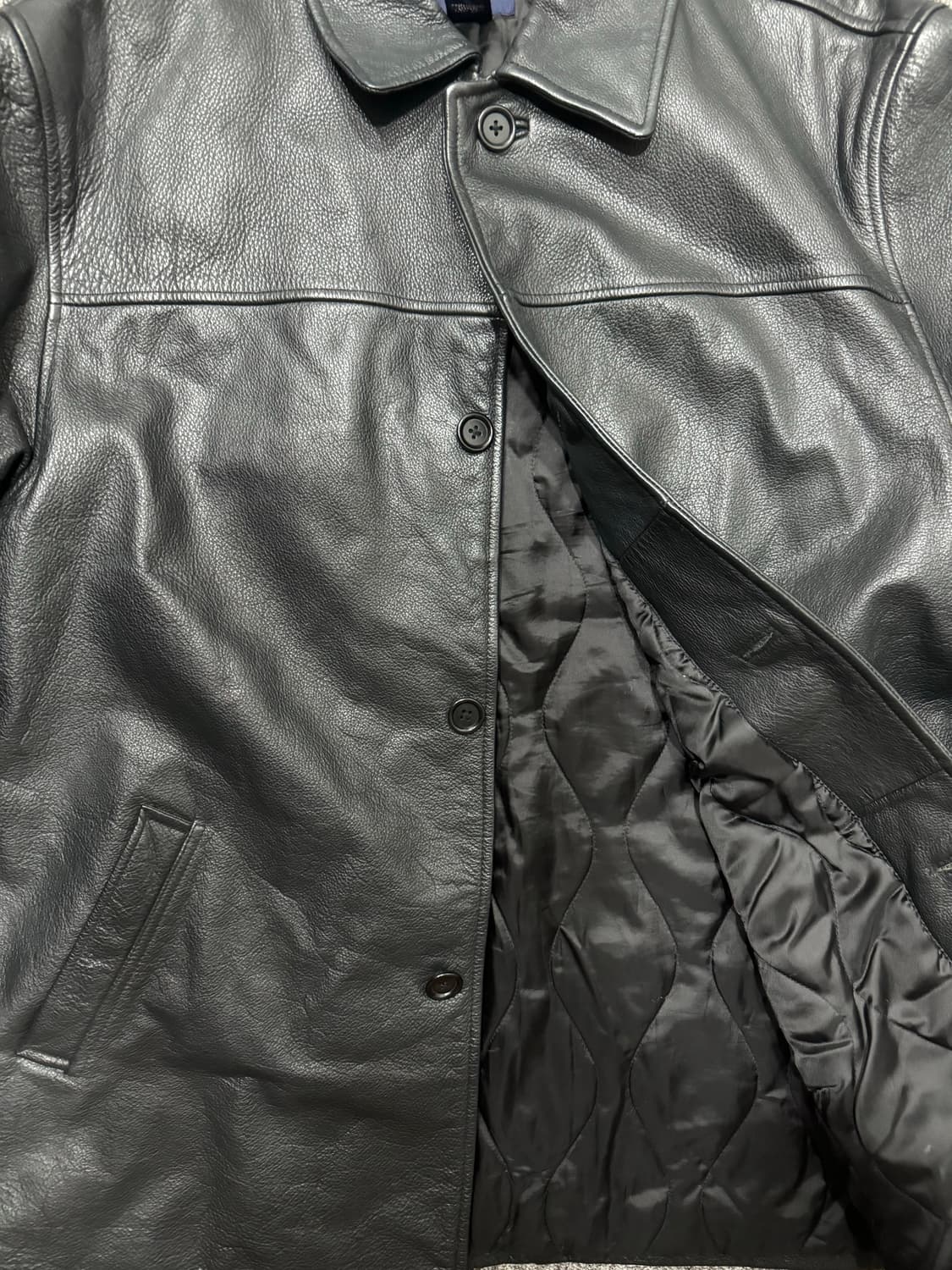 90s 올드 빈티지 갭 카우하이드 레더 카코트 L 와코마리아 st 상품이미지5