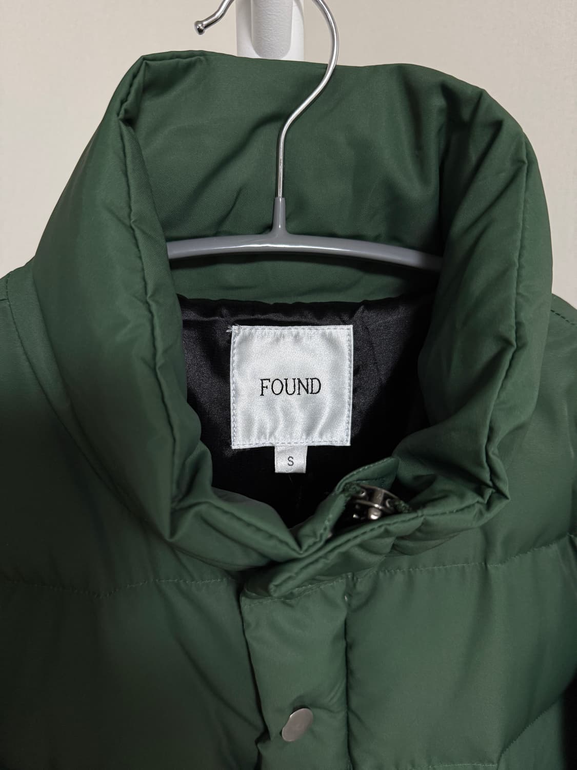 FOUND 파운드 다운 패딩 푸퍼 그린 S 상품이미지2