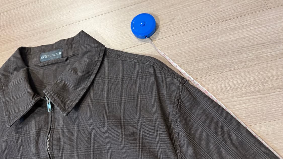 (XL) 자라 라이트웨이트 체크 점퍼  상품이미지6