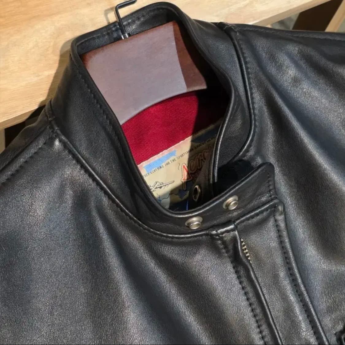 에어로레더 카페레이서 자켓  상품이미지5