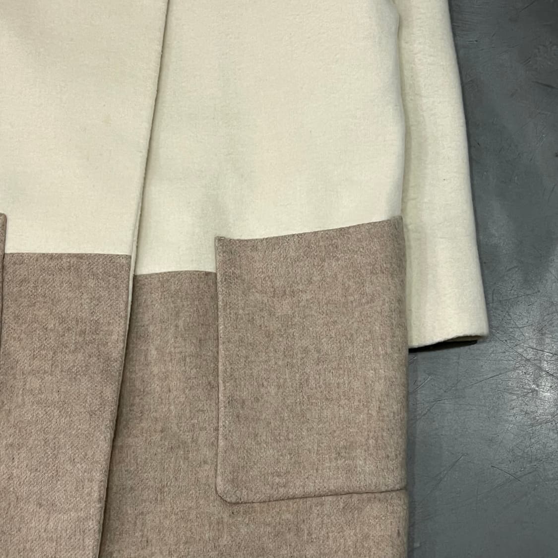  올세인츠 울 혼방 배색 코트 y14759 상품이미지4