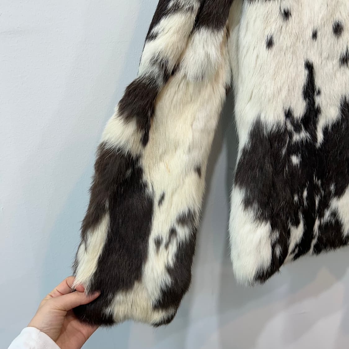 애니멀 프린트 레빗 퍼 자켓 상품이미지6