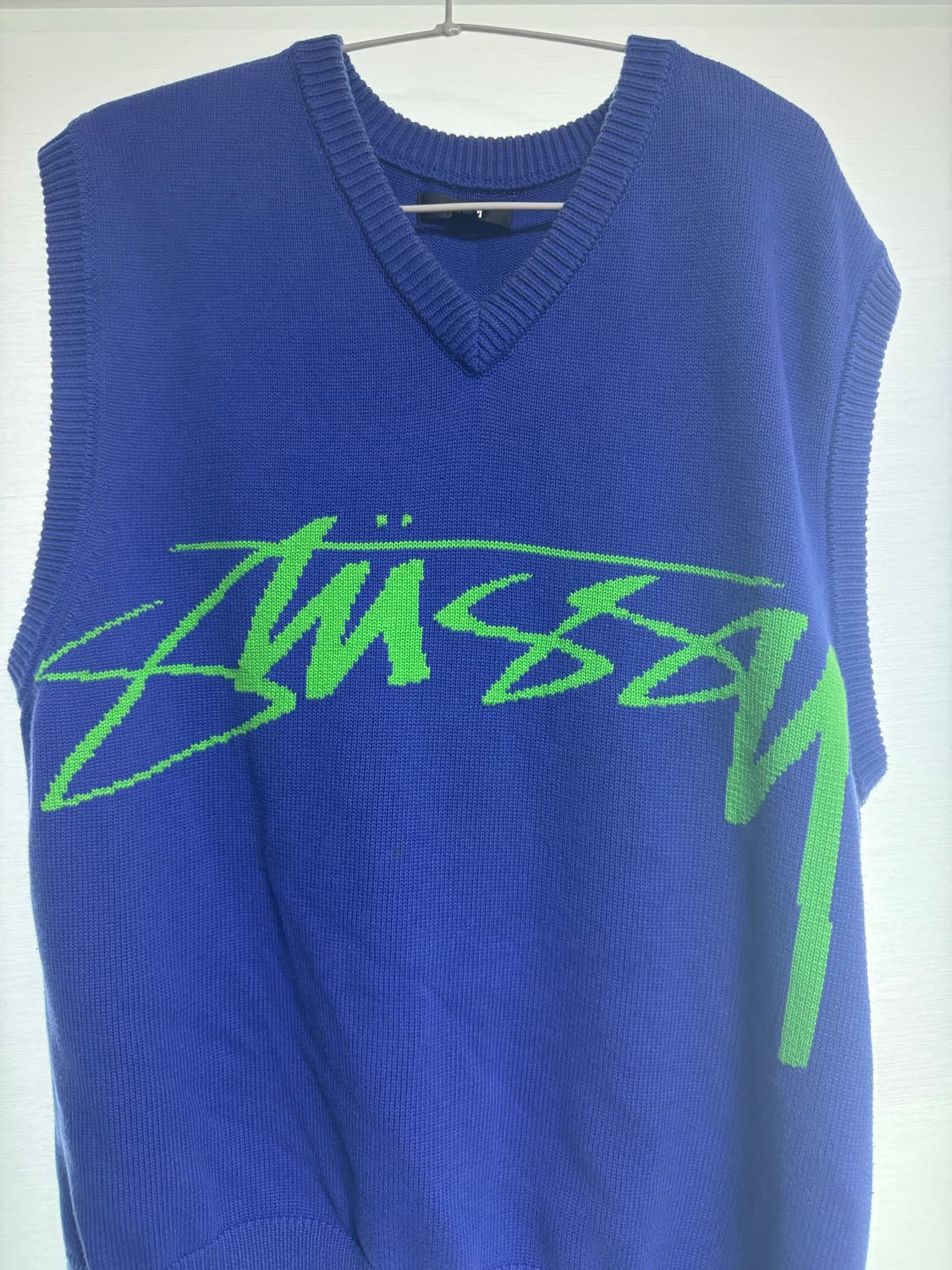 스투시 니트 베스트 블루 상품이미지1