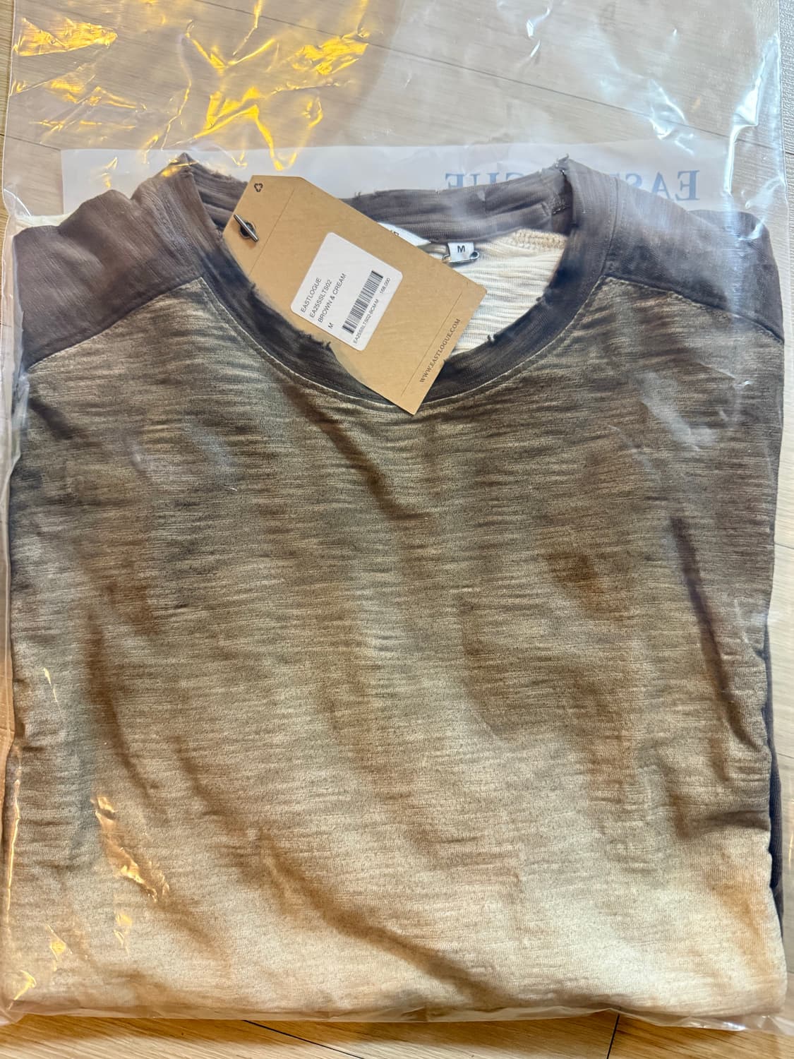 [새상품,M]이스트로그 래글런 롱슬리브 브라운 상품이미지3