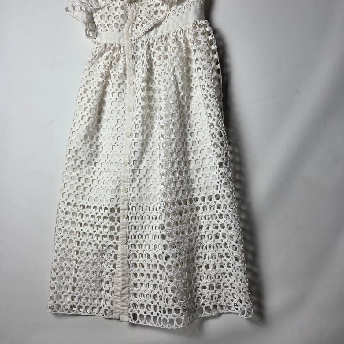 [self-portrait] 셀프포트레이트 프릴 크로쉐 레이스 롱 원피스 상품이미지3