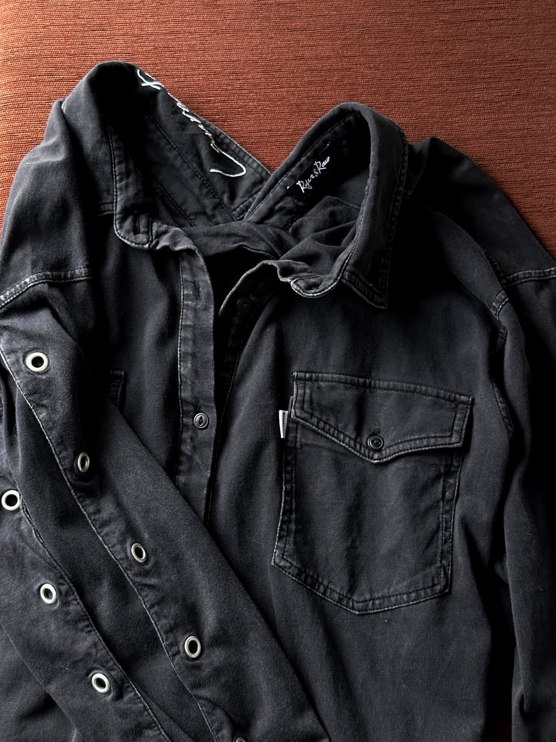 Irregular design wide collar cotton jers 상품이미지2