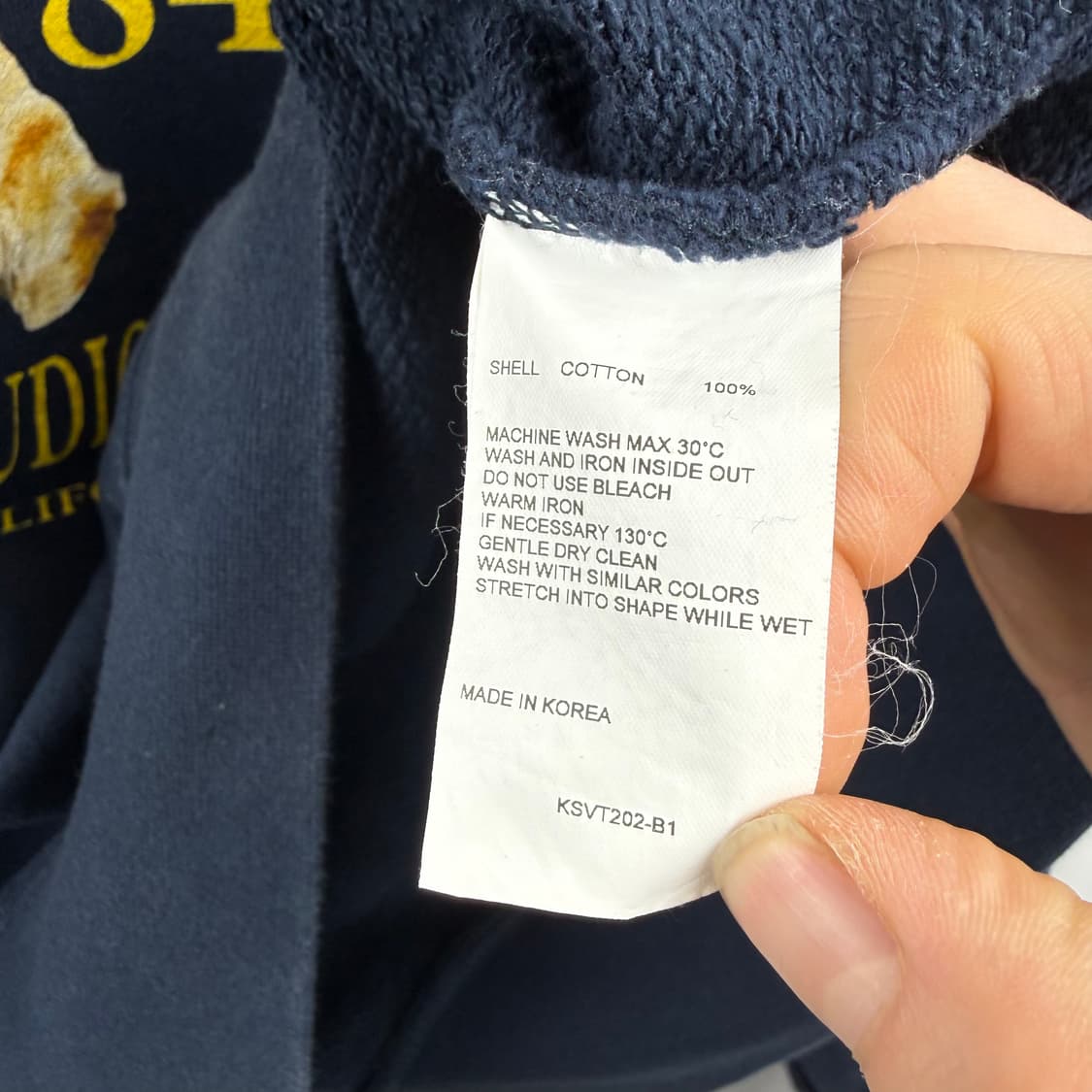 (M) 비바스튜디오 리트리버 맨투맨 네이비 상품이미지5