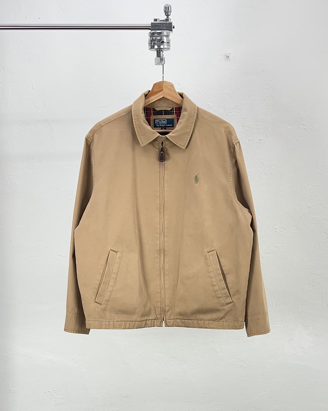 폴로 랄프로렌 베이지 체크 퀼팅 헤링턴  스윙 자켓 상품이미지1