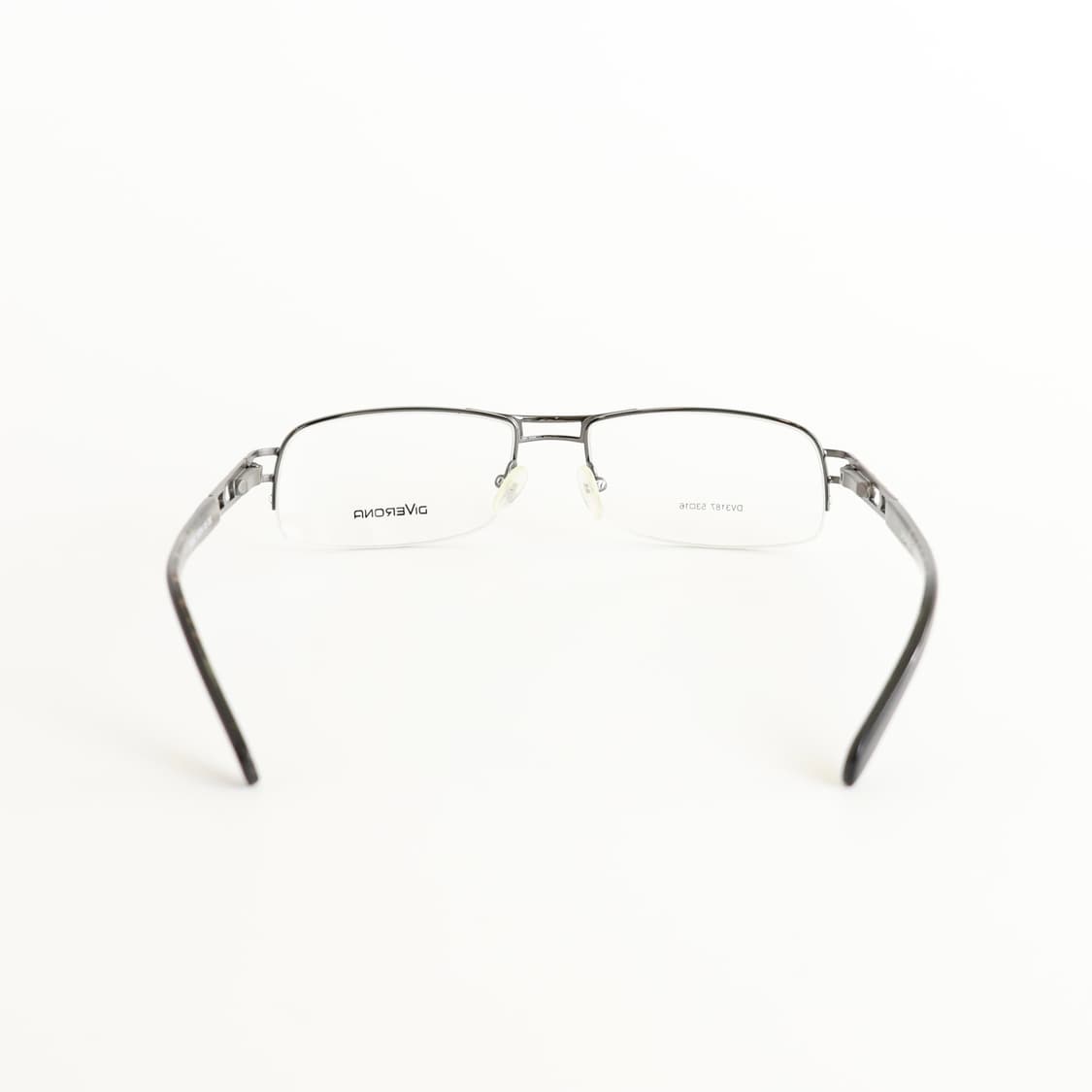 올드올즈 데드스탁 빈티지 스퀘어 투 브릿지 그레이 반무테 메탈 안경 상품이미지3
