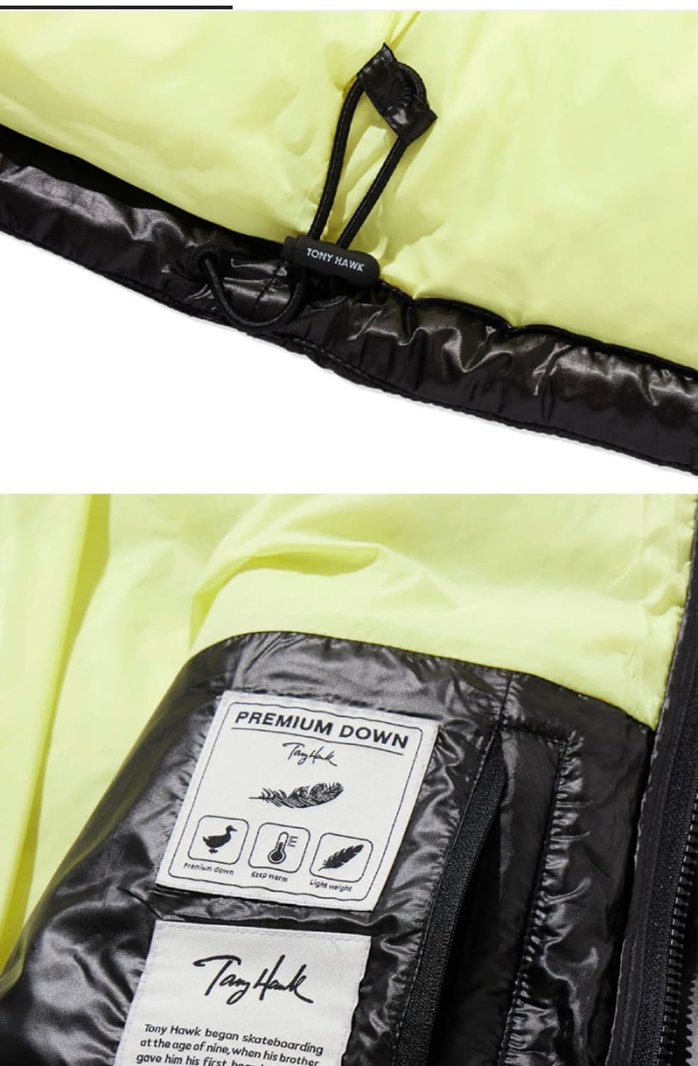 토니호크 다운푸퍼 TONY HAWK  Down Puffer  Black 상품이미지8