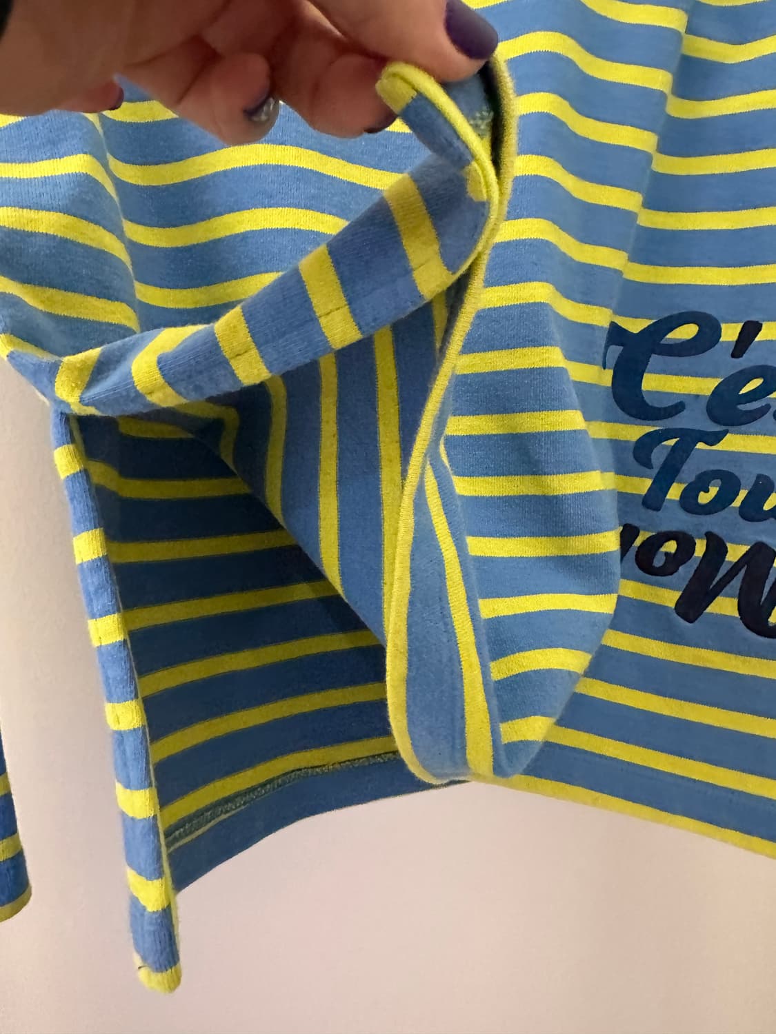 럭키슈에뜨 스트라이프 면 티셔츠(사이즈38) 상품이미지7