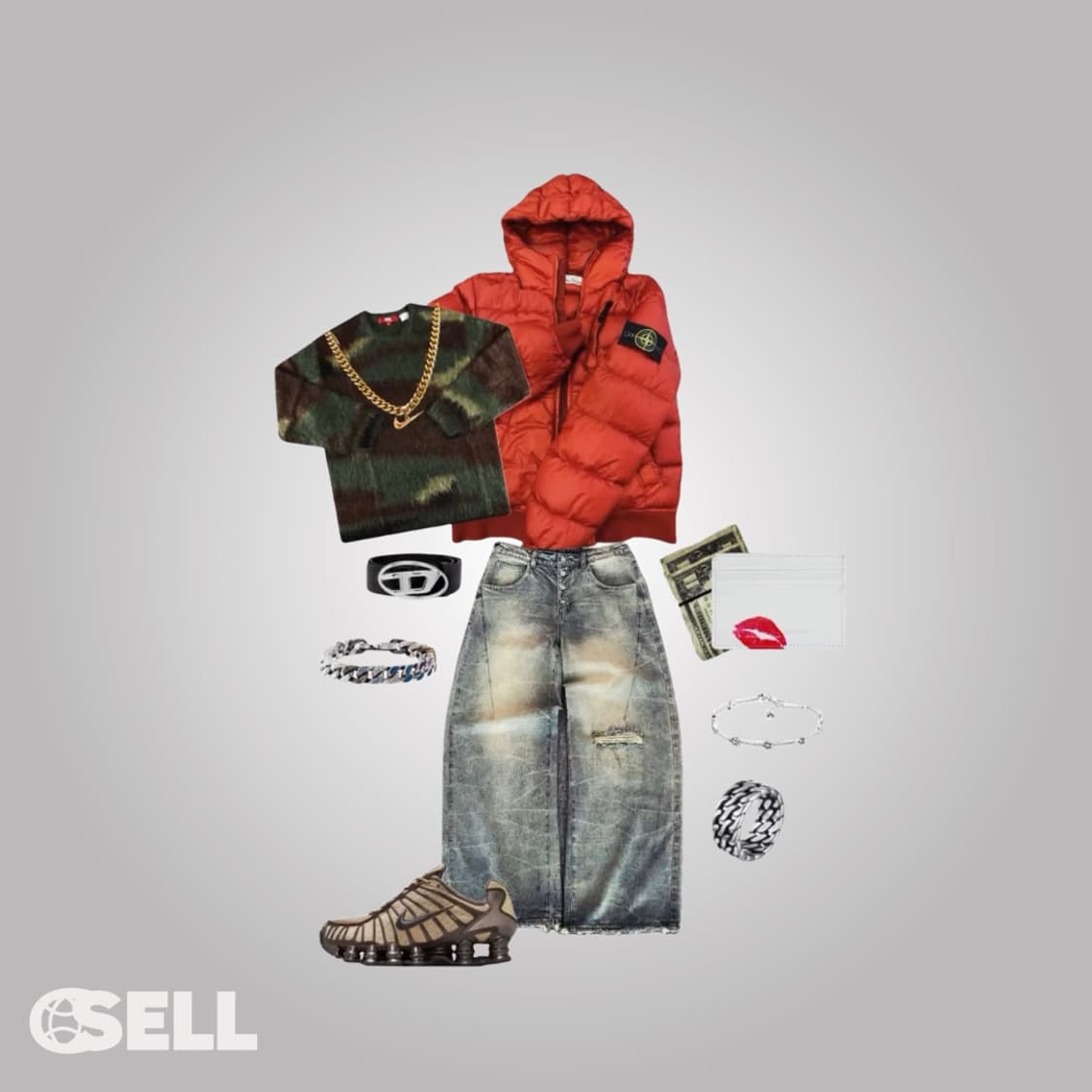 스톤아일랜드 가먼트 다잉 패딩 상품이미지2