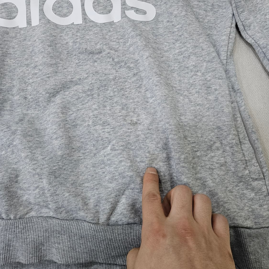 실측확인 아디다스 빅로고 후드티 0320Y 상품이미지4