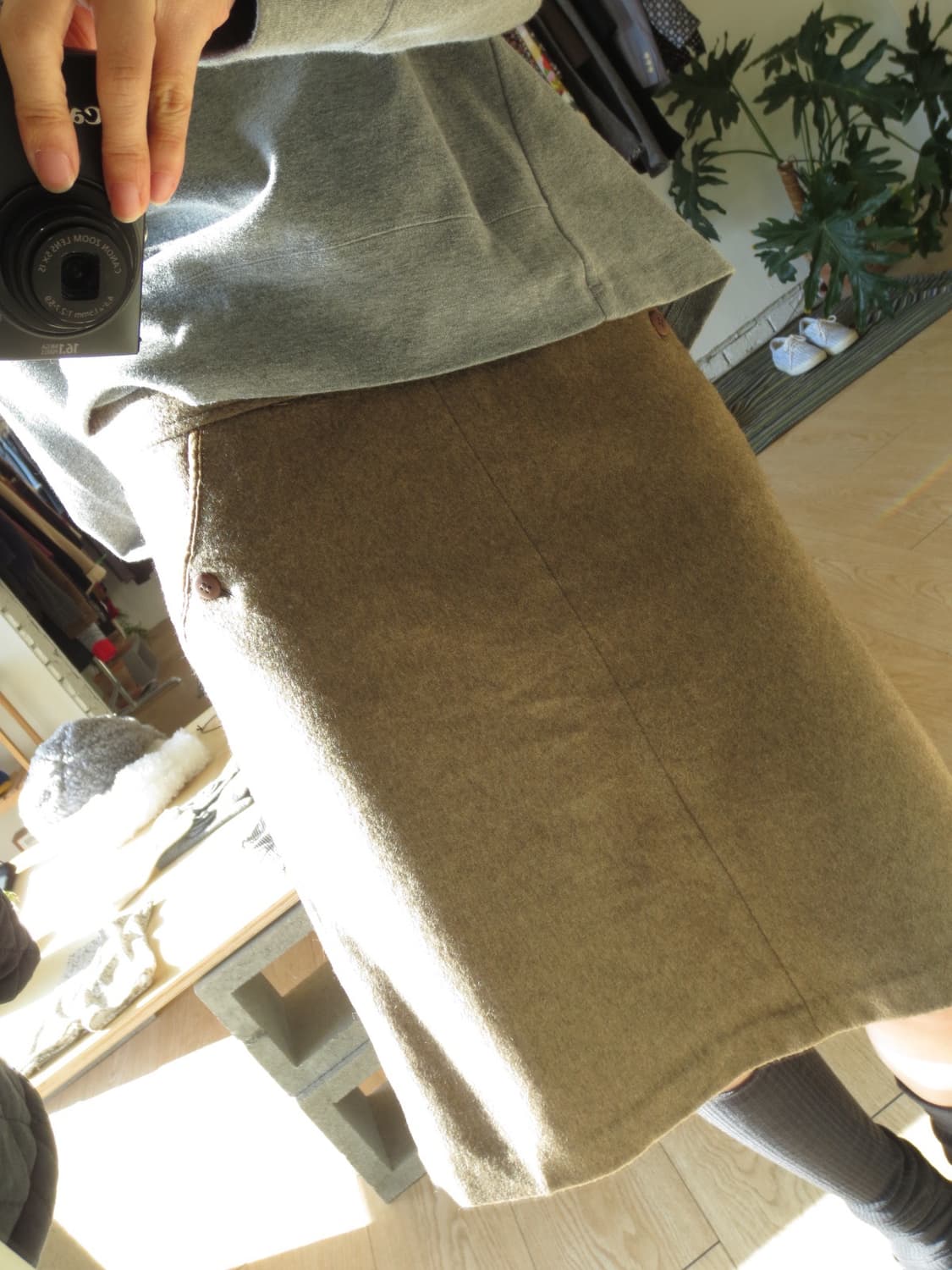 Vintage button skirt 상품이미지4