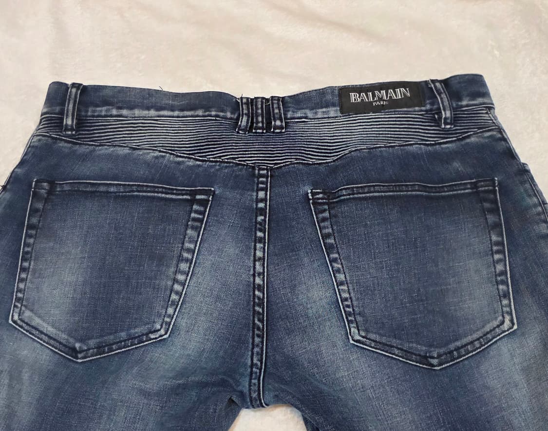 BALMAIN 발망 바이커진 슬림핏 청바지 상품이미지6