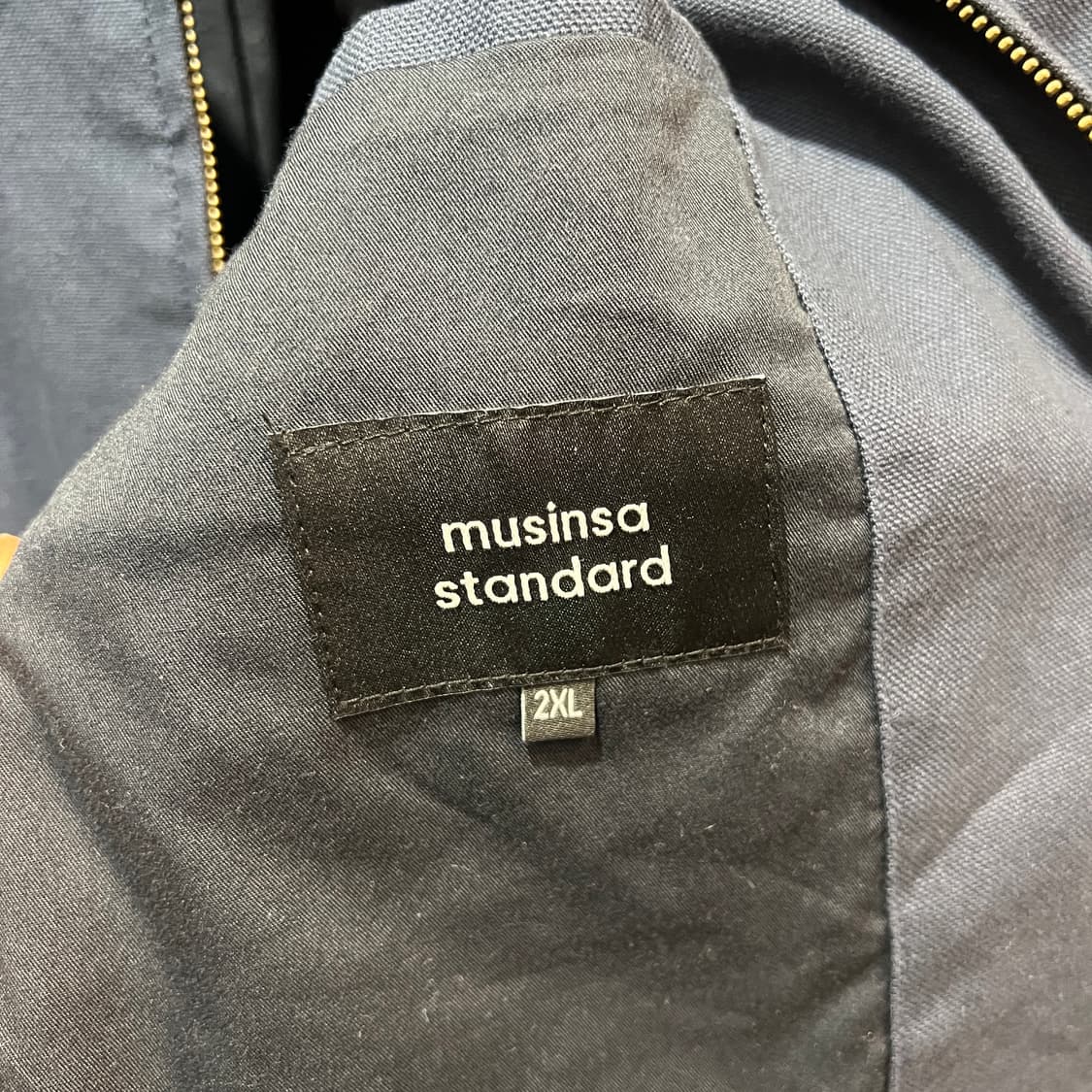 무신사 스탠다드 네이비 워크자켓 상품이미지3