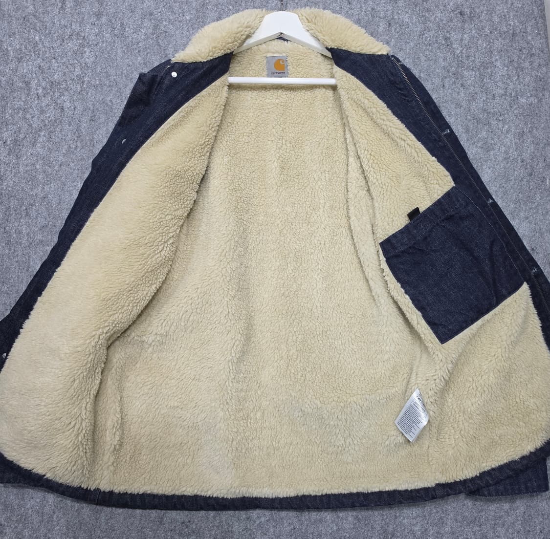 칼하트 WIP 쉐르파 피닉스 코트 데님자켓 청자켓 M 상품이미지3