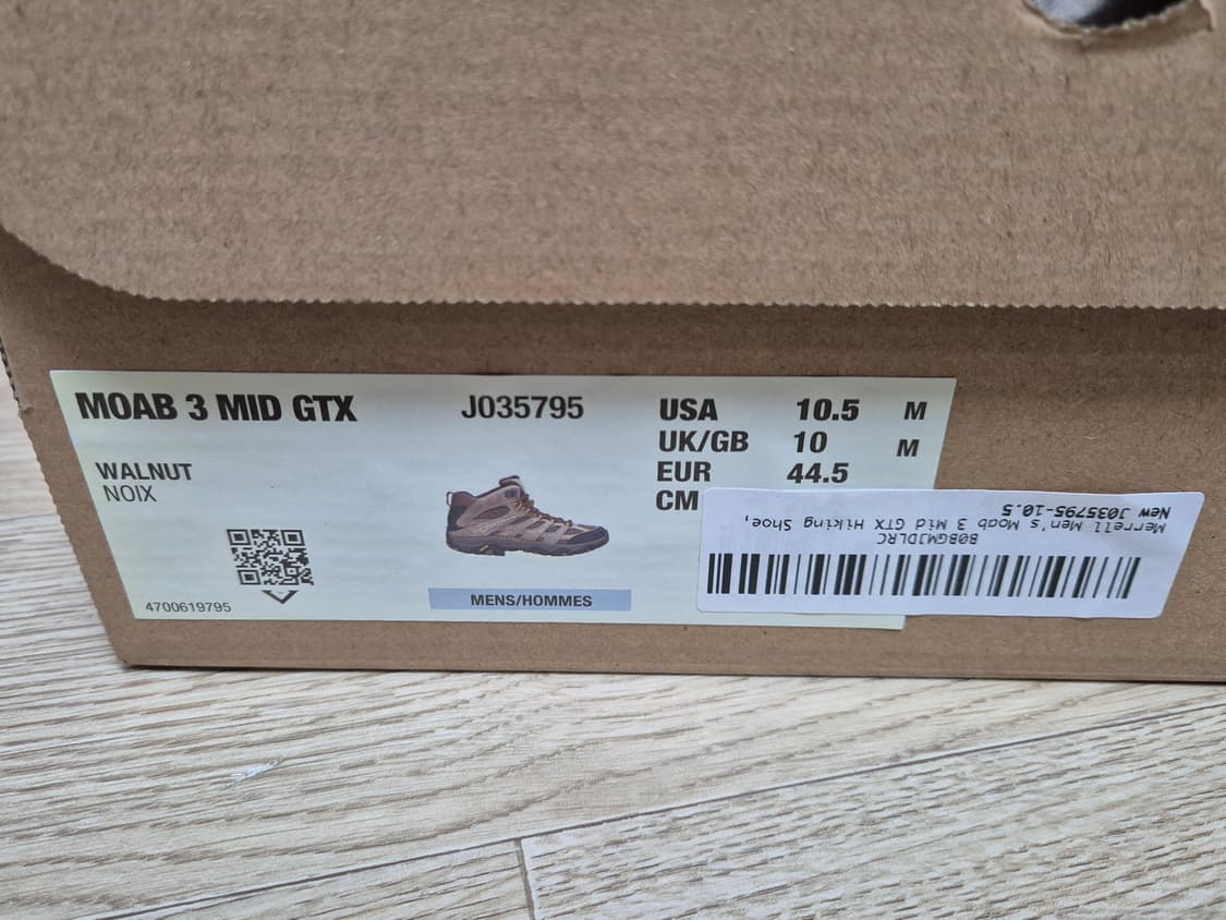 [택달린새상품] 머렐 moab3 모압3 고어텍스 GTX 월넛 285사이즈 상품이미지7