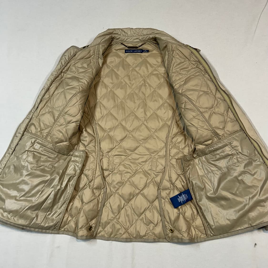 M) 랄프로렌 덕다운 오리털 퀼팅 자켓 베이지 상품이미지5