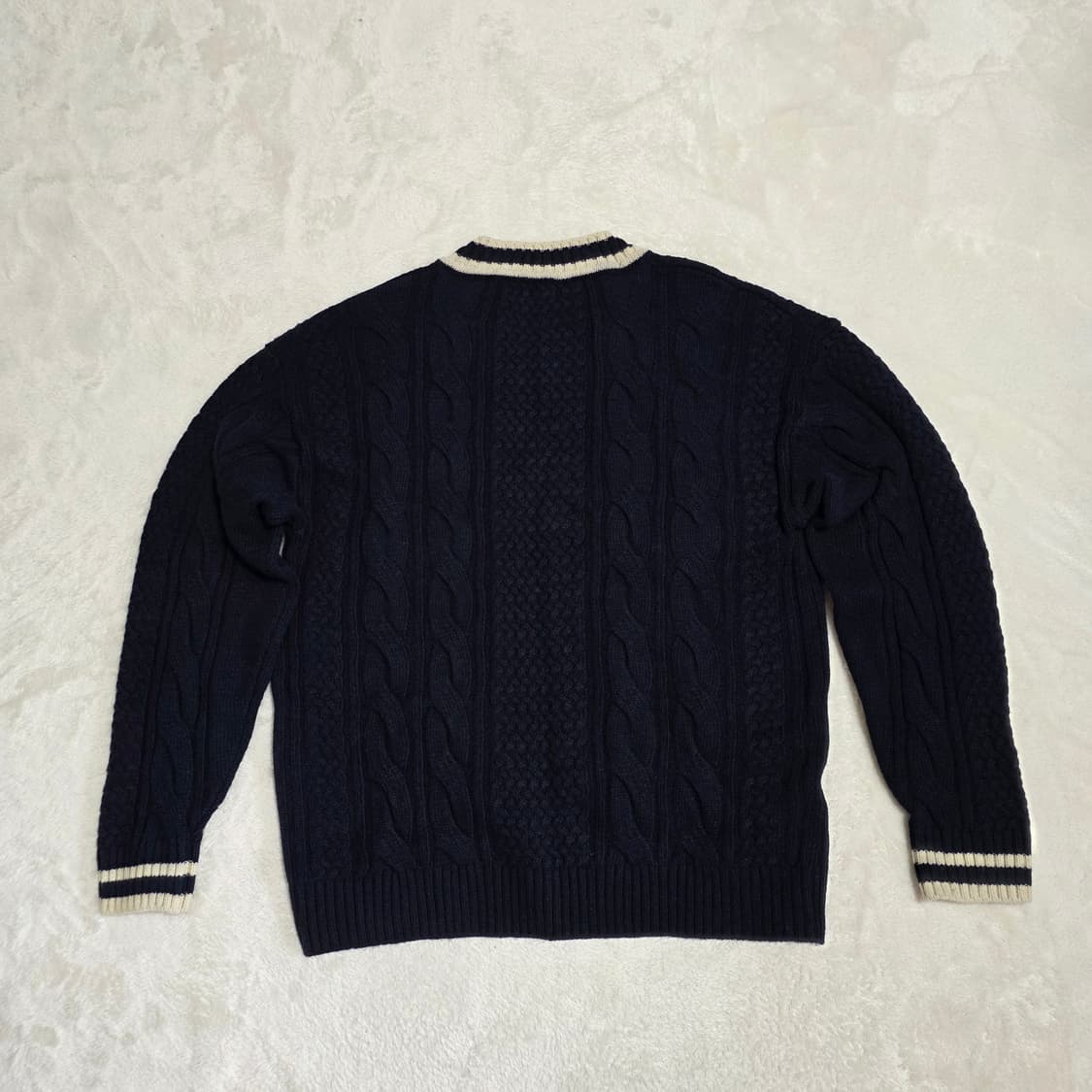 (M)커버낫 크리켓 브이넥 니트 네이비 상품이미지3