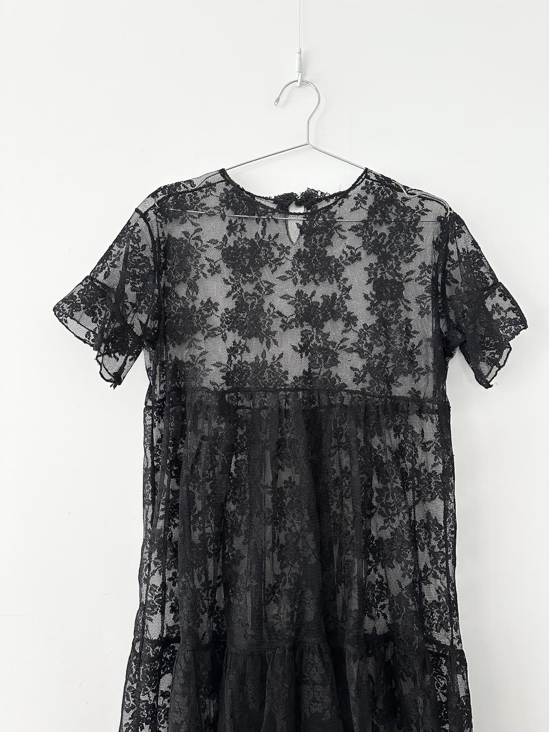 See-through embroidery layer top 상품이미지2