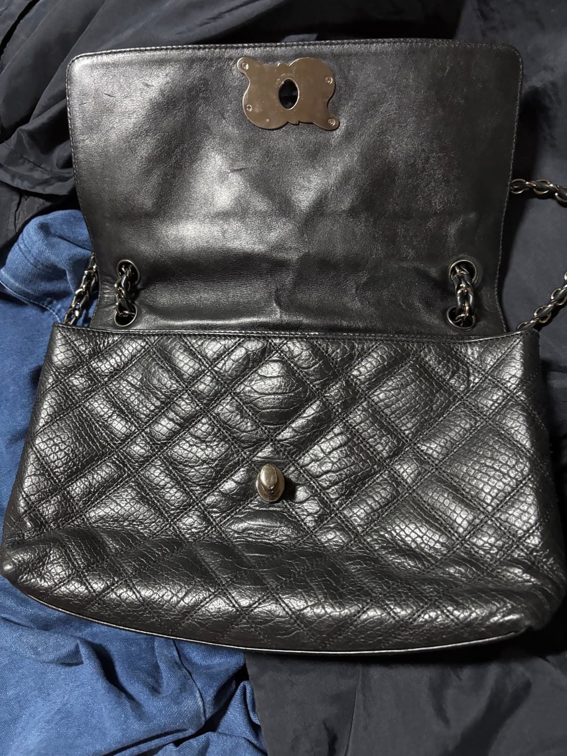 vintage daks leather black shoulder bag 상품이미지3