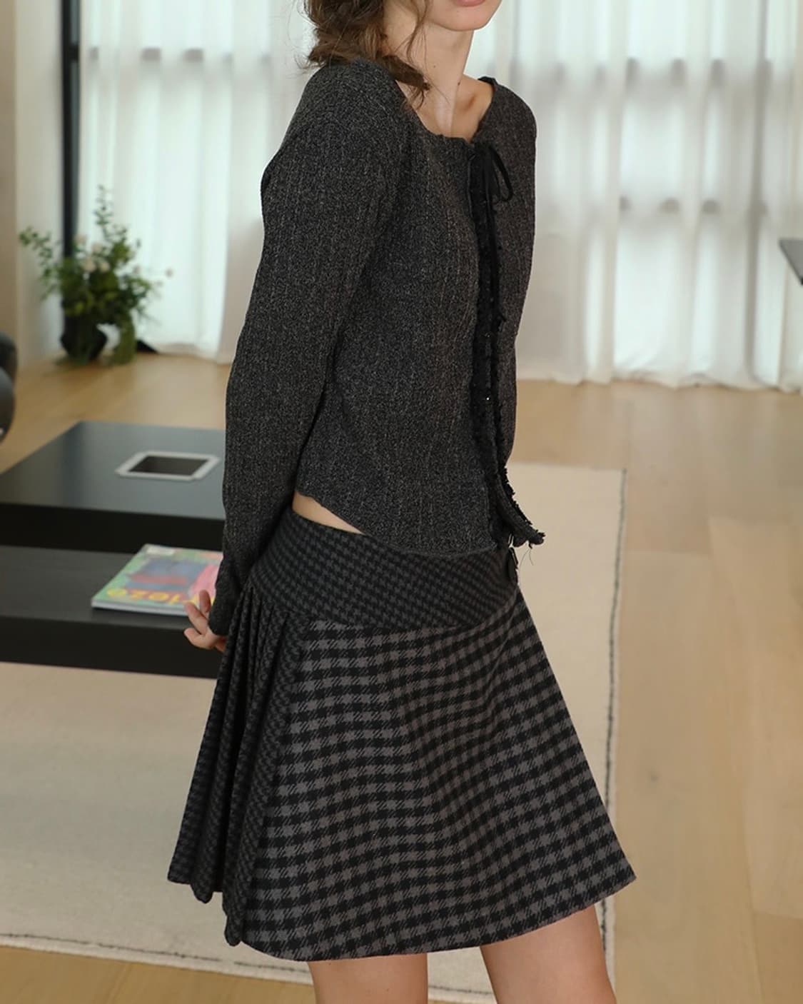 소프트 서울 벨벳 스트링 가디건 상품이미지3