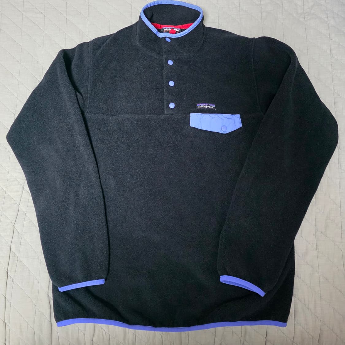 [W/L] 빈티지 파타고니아 신칠라 플리스 스냅 풀오버 블랙 상품이미지1