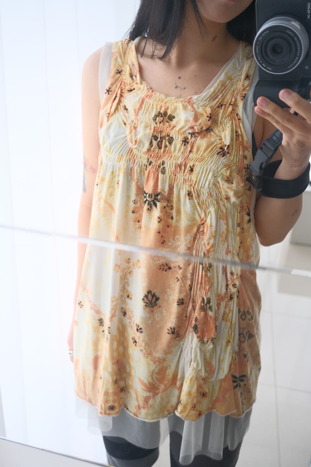 Sha layered shirring sleeveless  상품이미지5