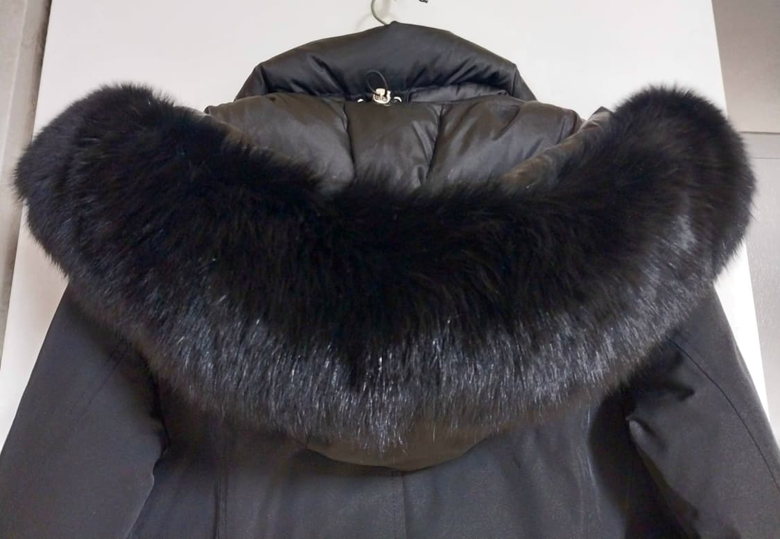 칼라거펠트 구스다운 폭스퍼 패딩 상품이미지5