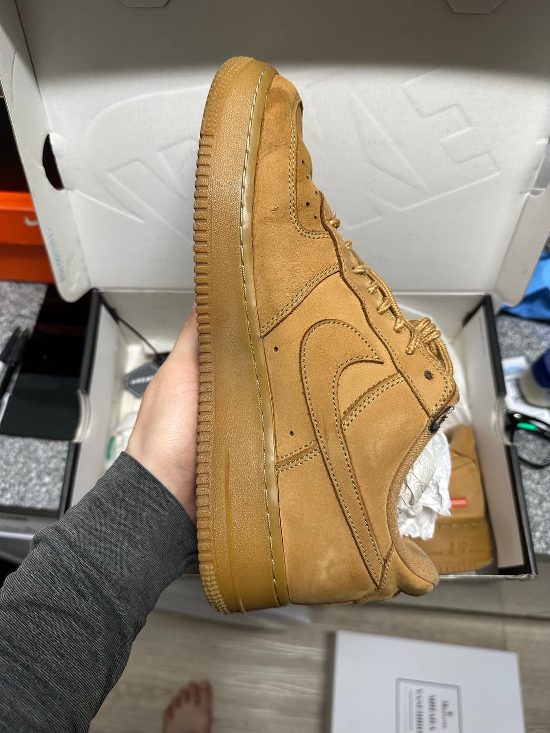 275 나이키 슈프림 에어포스원 된장 플렉스 상품이미지6