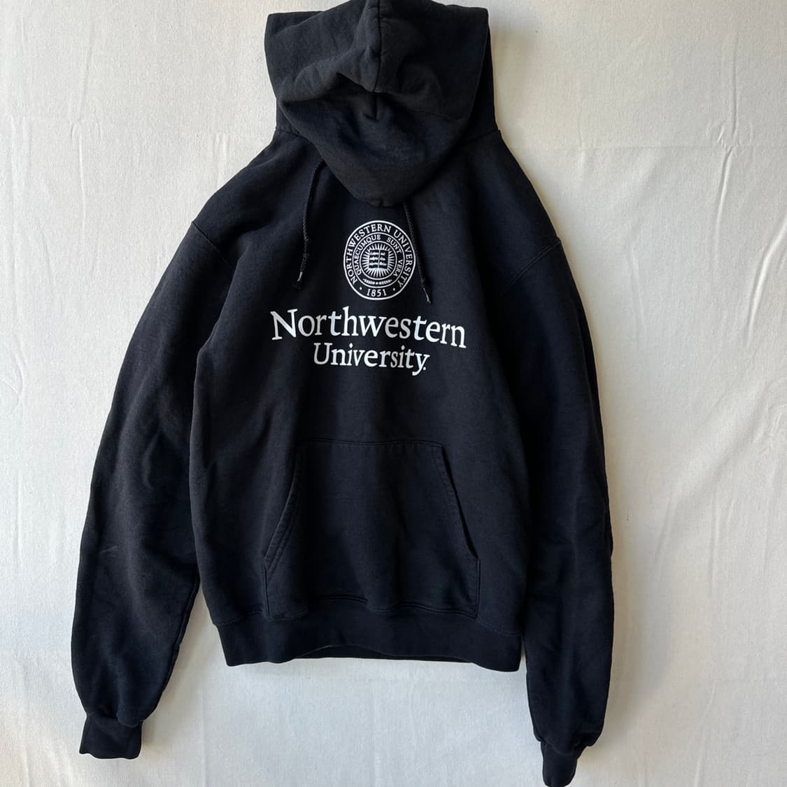 챔피온 노스웨스턴 대학교 자수 로고 후드티 블랙 S (Small) 상품이미지6