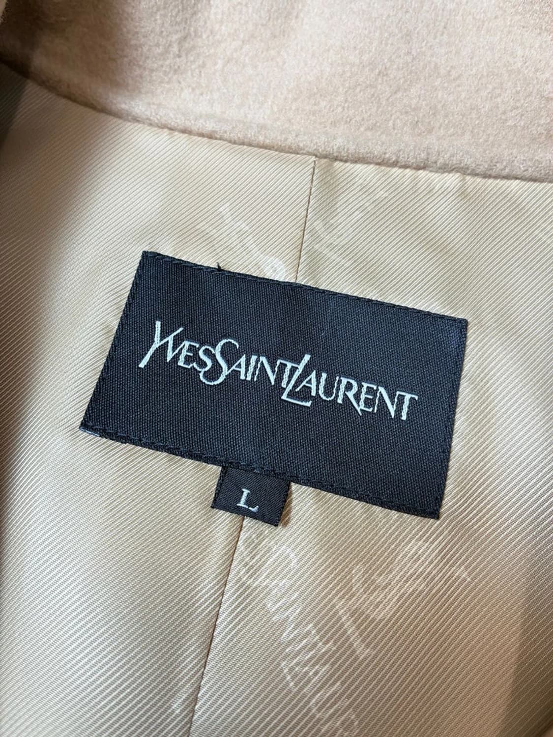 입생로랑 핸드메이드 캐시미어 울 벨티드 코트 PN8196 상품이미지7